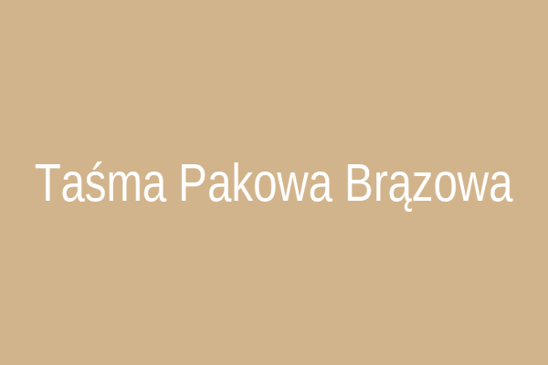 Taśma pakowa brązowa Schemat 48x100