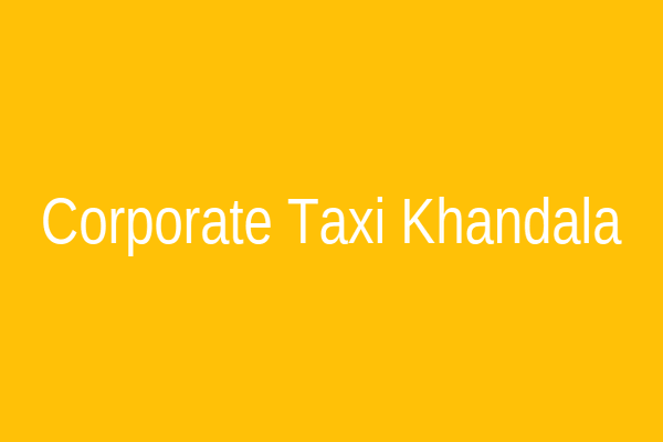 Corporate Taxi Khandala