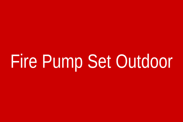 Fire Hydrant Pump Set