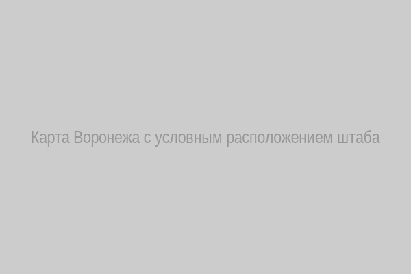 Карта Воронежа