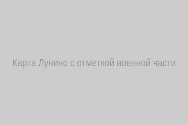 Карта Лунино