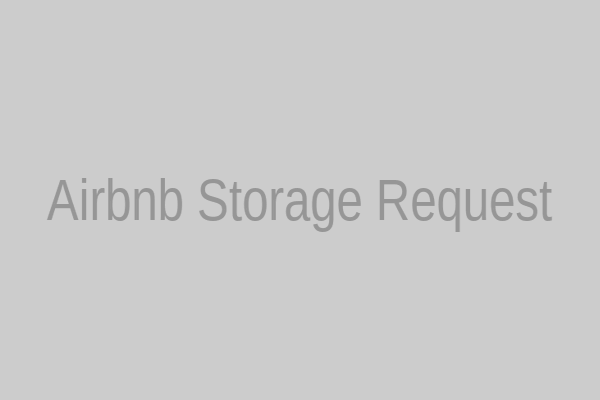 A smartphone screen showing an Airbnb message thread, with a host agreeing to hold luggage.