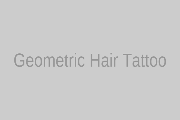 Tattoo tóc hình học đơn giản