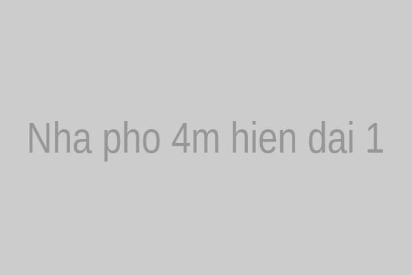 Mẫu nhà 1 tầng mặt tiền 4m phong cách hiện đại 1