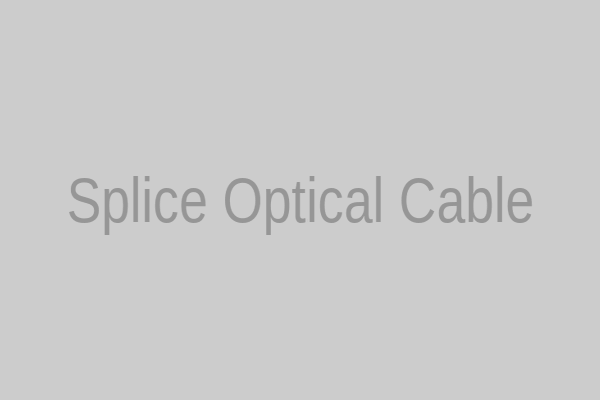 Splice optical cable connection in fiber network
