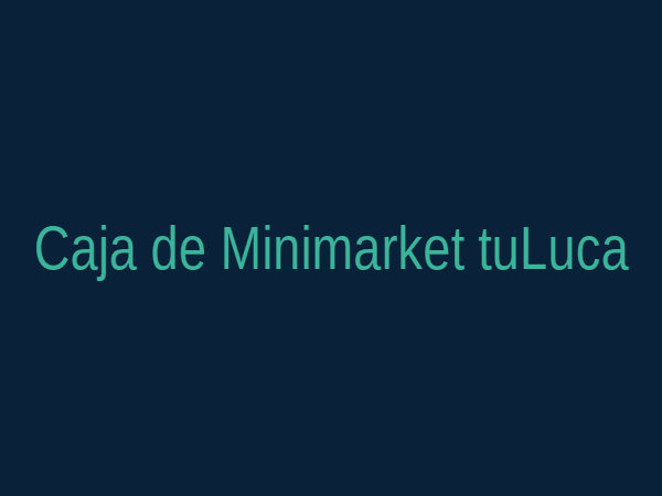 Punto de venta y lector de código de barras para minimarkets