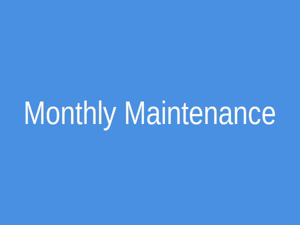 Monthly Maintenance Plan