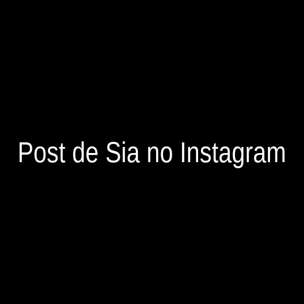 Post de Sia no Instagram