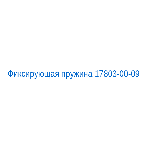 Фиксирующая пружина 17803-00-09