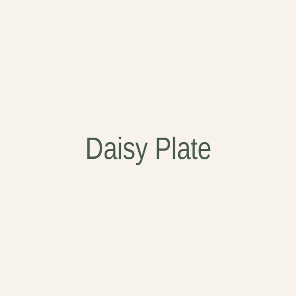 Daisy Plate