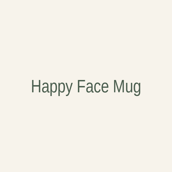 Happy Face Mug