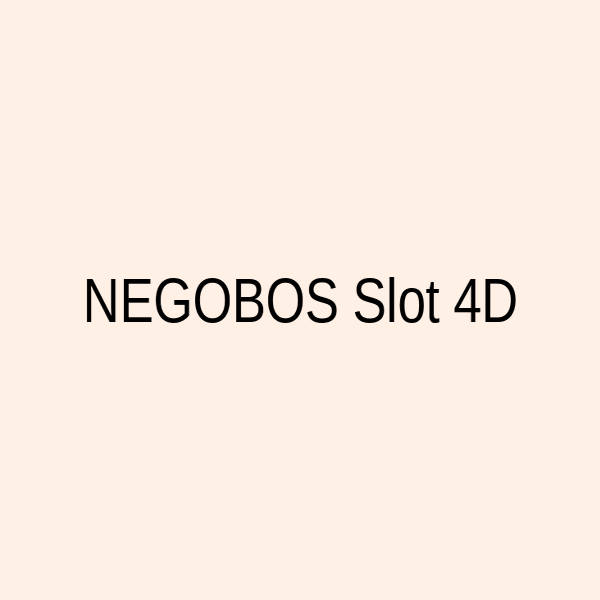 NEGOBOS Situs Toto Slot 4D Online