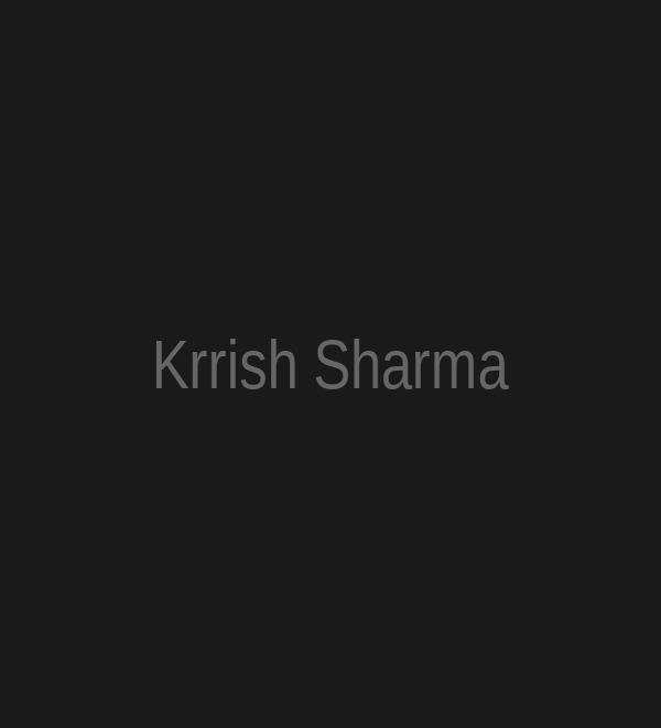 Krrish Sharma - Founder