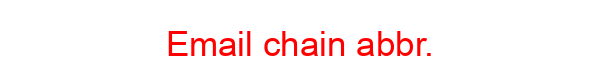 Email chain abbr.