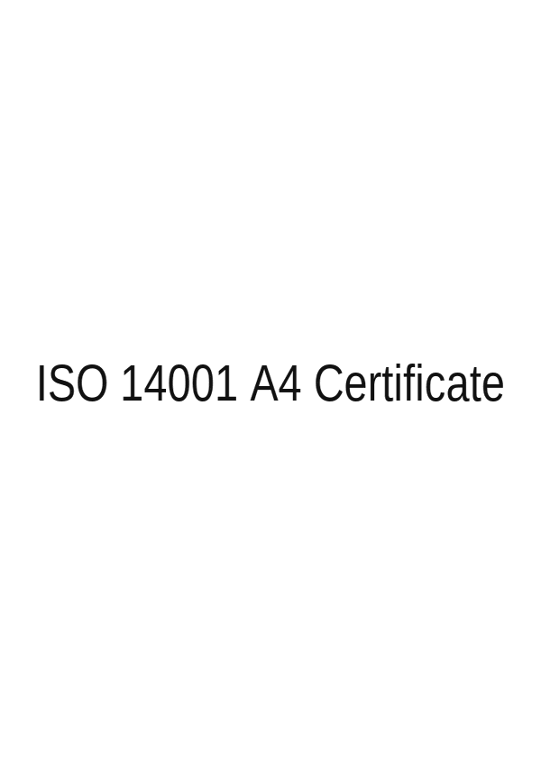 ISO 14001 Certification