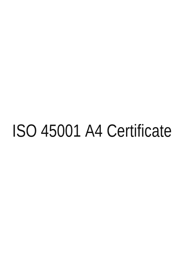 ISO 45001 Certification