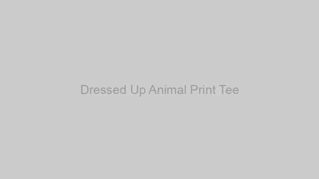 Animal Print Tee with Dressy Outfits