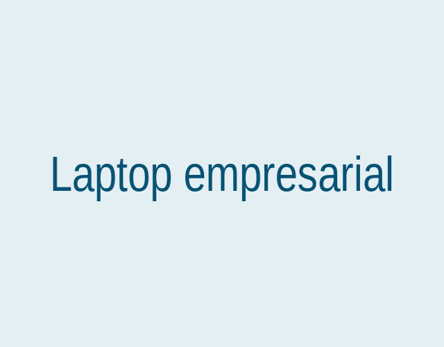 Laptop empresarial