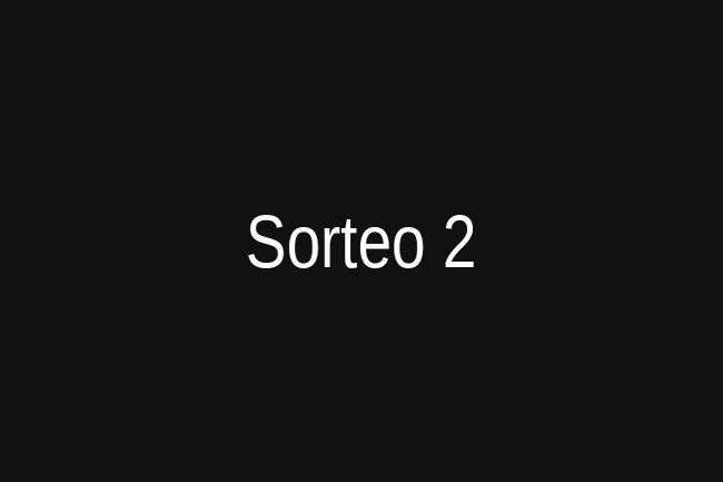 Sorteo 2