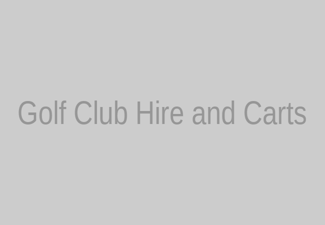 Rental golf clubs and golf carts available for visitors at Queenstown Golf Club in Queenstown, New Zealand