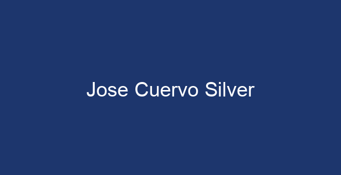 Jose Cuervo Silver tequila bottle