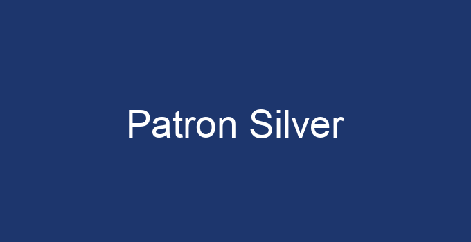 Patrón Silver tequila bottle