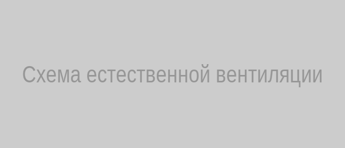 Схема естественной вентиляции