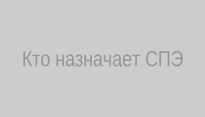 Кто назначает СПЭ
