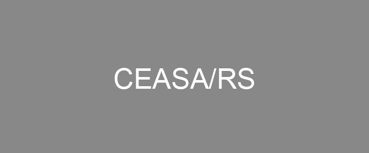 Provas Anteriores CEASA/RS