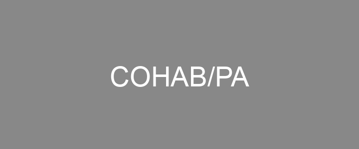 Provas Anteriores COHAB/PA