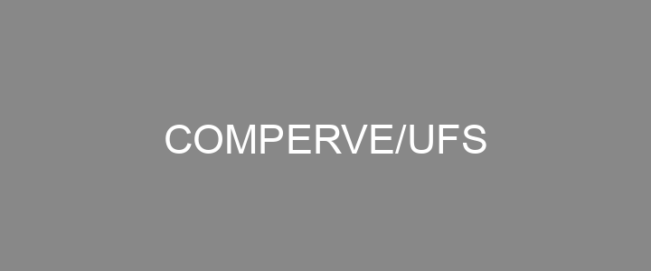 Provas Anteriores COMPERVE/UFS