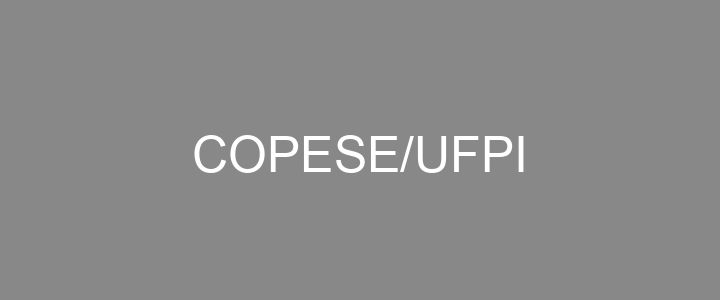 Provas Anteriores COPESE/UFPI