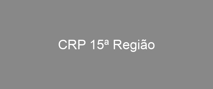 Provas Anteriores CRP 15ª Região