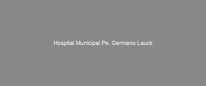 Provas Anteriores Hospital Municipal Pe. Germano Lauck