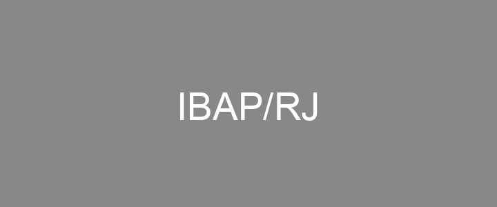 Provas Anteriores IBAP/RJ