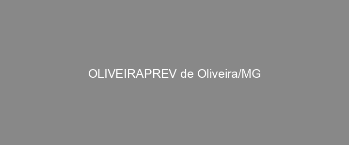Provas Anteriores OLIVEIRAPREV de Oliveira/MG