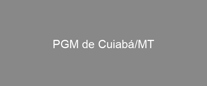 Provas Anteriores PGM de Cuiabá/MT