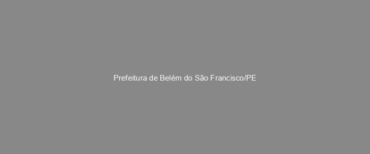 Provas Anteriores Prefeitura de Belém do São Francisco/PE