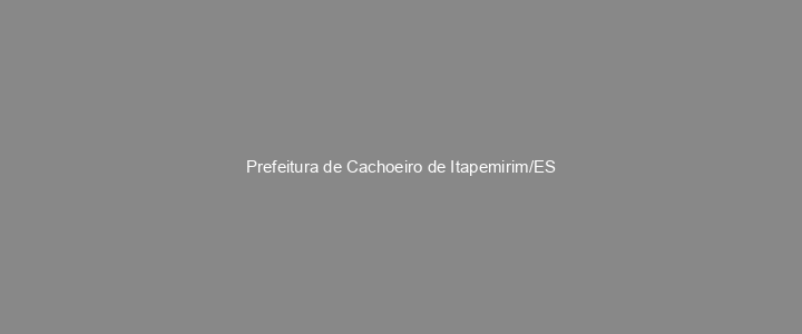 Provas Anteriores Prefeitura de Cachoeiro de Itapemirim/ES