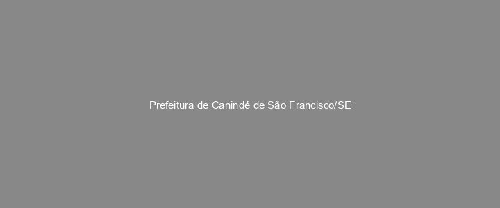 Provas Anteriores Prefeitura de Canindé de São Francisco/SE