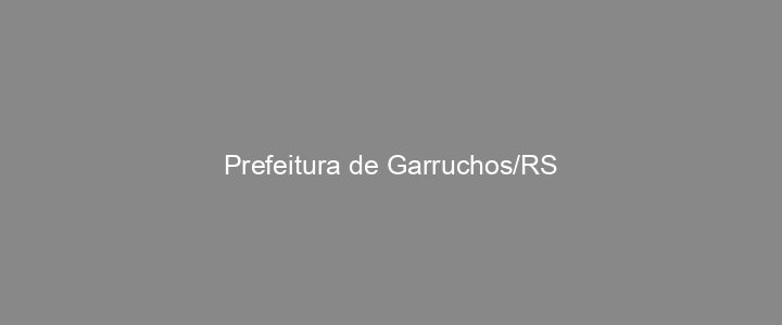 Provas Anteriores Prefeitura de Garruchos/RS