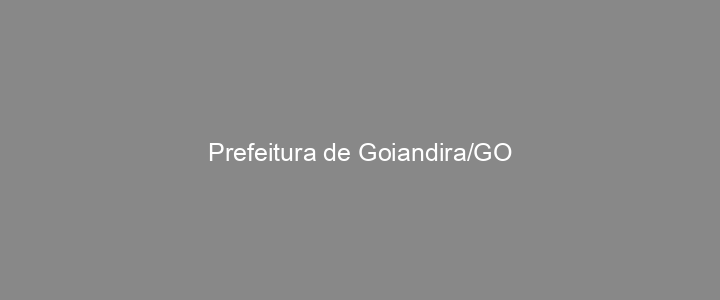 Provas Anteriores Prefeitura de Goiandira/GO