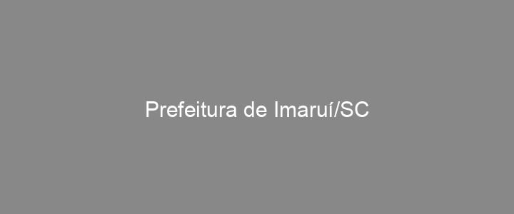Provas Anteriores Prefeitura de Imaruí/SC