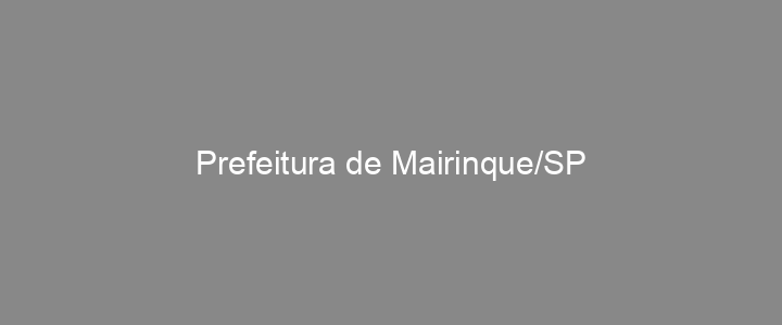 Provas Anteriores Prefeitura de Mairinque/SP