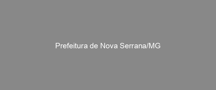 Provas Anteriores Prefeitura de Nova Serrana/MG