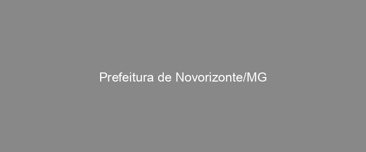 Provas Anteriores Prefeitura de Novorizonte/MG