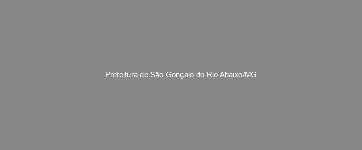 Provas Anteriores Prefeitura de São Gonçalo do Rio Abaixo/MG