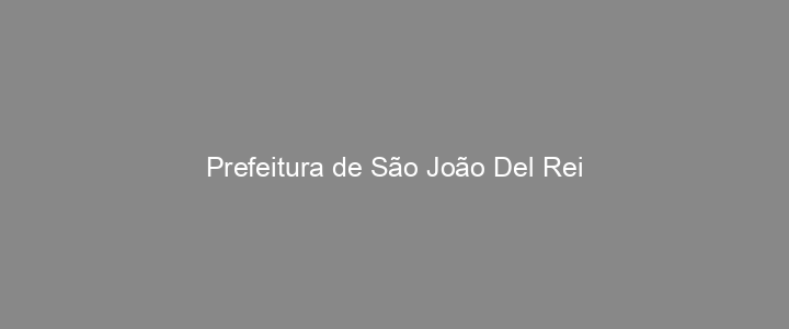 Provas Anteriores Prefeitura de São João Del Rei