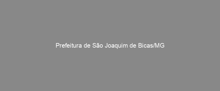 Provas Anteriores Prefeitura de São Joaquim de Bicas/MG