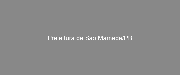 Provas Anteriores Prefeitura de São Mamede/PB